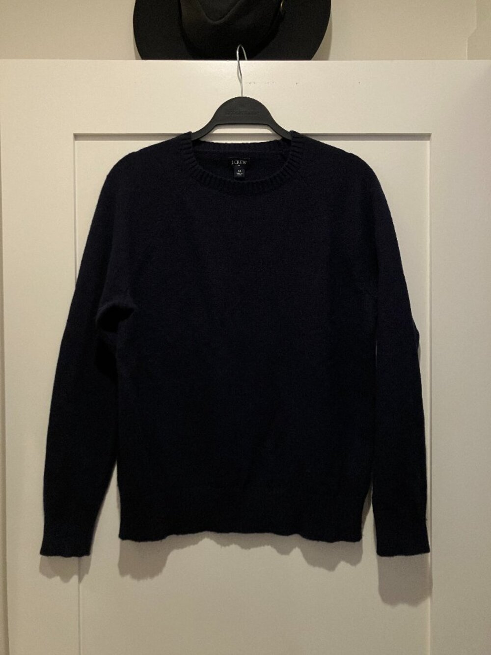 J. Crew Navy Blue Crewneck Pullover Sweater - Men's Medium